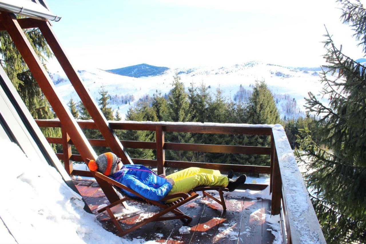 Chalet A Baisoara - Cabana A-Frame La Munte Luaran gambar