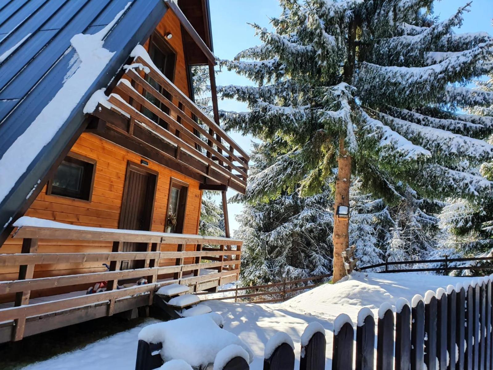 Chalet A Baisoara - Cabana A-Frame La Munte Luaran gambar